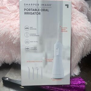 Sharper Image White Oral Irrigator with USB Charging